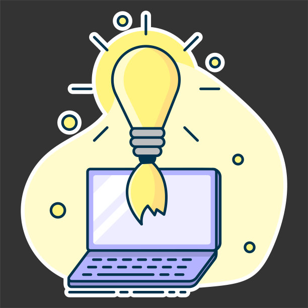 灯泡作为理念的象征，创意的概念图片下载