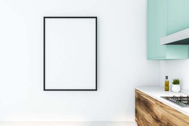 厨房墙上的海报图片下载