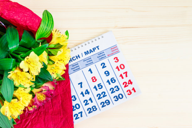 花春背景与空白文字，3月8日图片下载