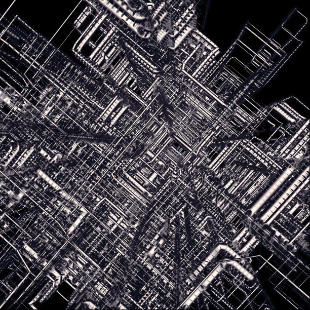 复杂的管道系统。工业背景图片下载