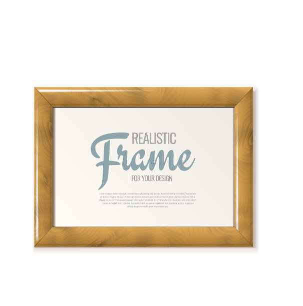 白色水平画框用于绘画图片下载