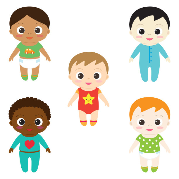 向量男婴图片下载