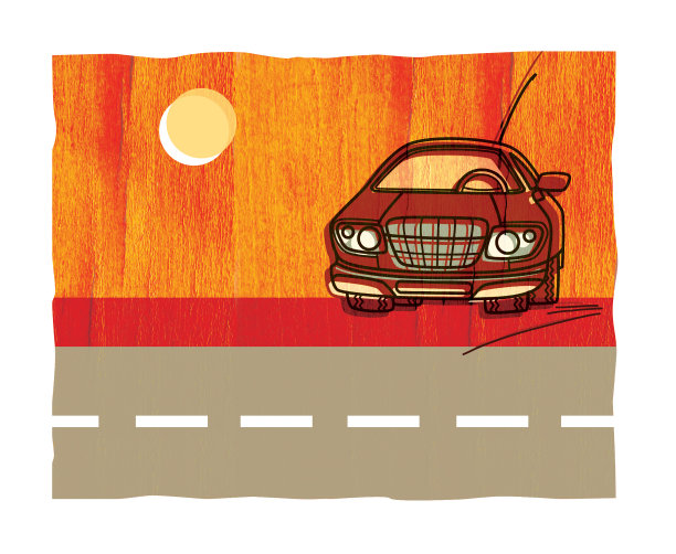 汽车和一个方向盘的特写图片下载