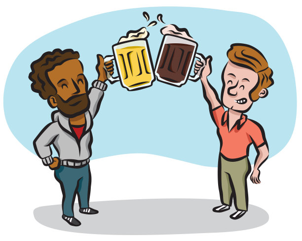 啤酒让人们走到一起图片下载