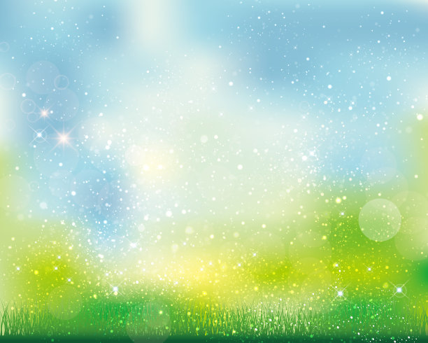 绿色的背景闪闪发光图片下载