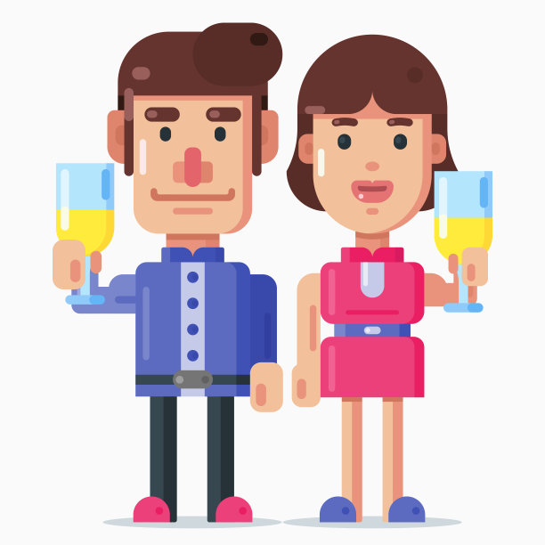 浪漫情人节插图素材图片