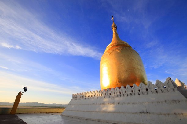 布帕雅塔，缅甸蒲甘最好的河景日落点图片下载