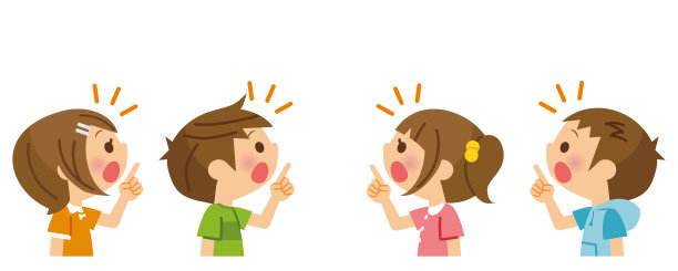 指向的孩子。图片下载