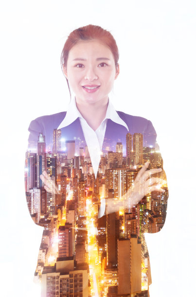 多幅女商人双臂交叉的照片图片下载