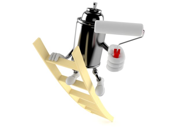 可在梯子托漆辊上喷涂图片下载