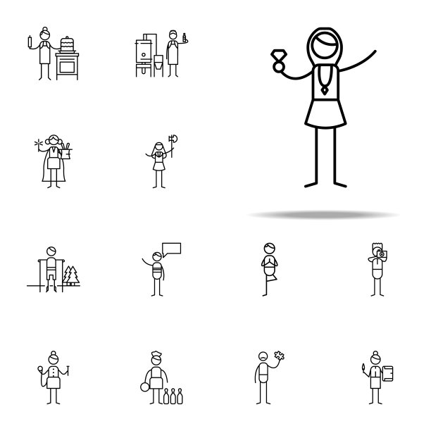 珠宝商图标。爱好图标通用设置为网络和移动图片下载