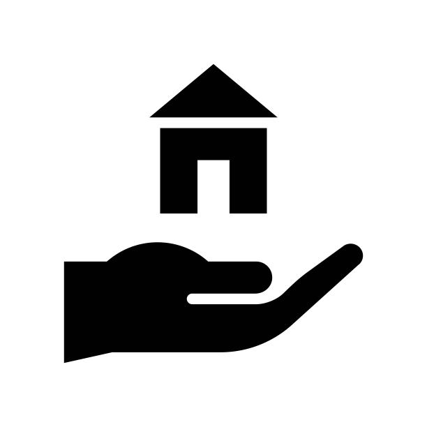 房屋保险矢量图标图片下载