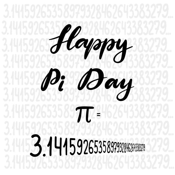 矢量插图为快乐Pi日。图片下载