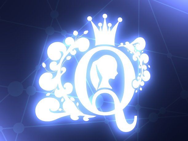 复古女王剪影。中世纪的女王形象图片下载