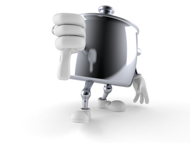 厨房锅字，拇指朝下图片下载