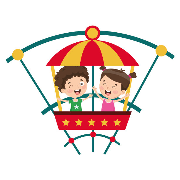 矢量插图的游乐园图片下载