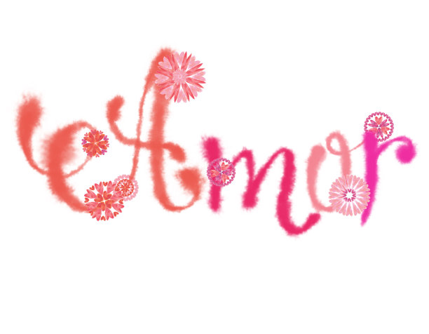 粉色脚本“爱”在水彩纹理隔离在白色背景。图片下载