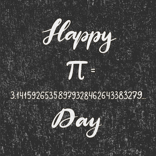 矢量插图为快乐Pi日。图片下载