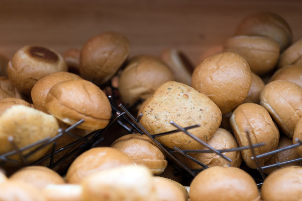 一堆小面包图片下载