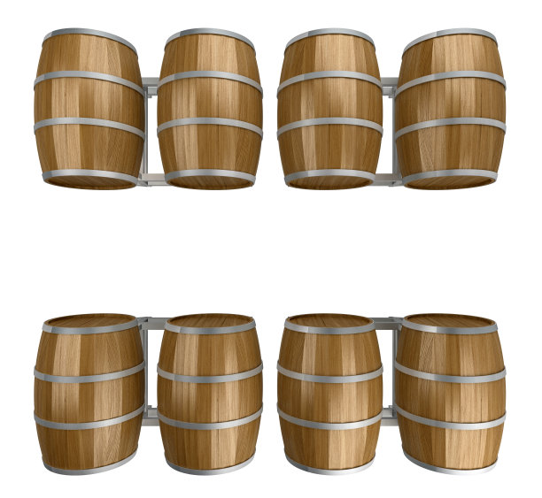 木桶组俯视图图片下载