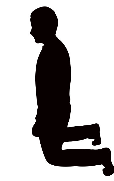 一个人的身体轮廓矢量图片下载