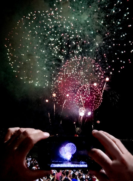 除夕夜放烟花图片下载