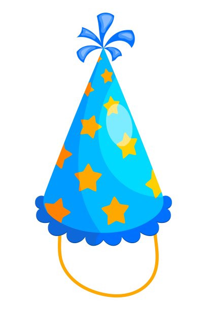 彩色插图的蓝色节日饼干在白色的背景。矢量插图的风格卡通popper图片下载