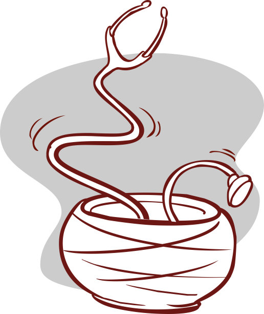 矢量插图的听诊器眼镜蛇图片下载