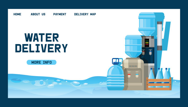 水瓶矢量男人女人性格传递干净的水饮料液体水瓶装在塑料容器背景插图传递ottling水背景图片下载