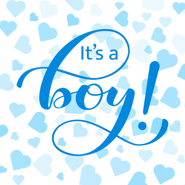 这是一个男孩的字母。矢量图图片下载