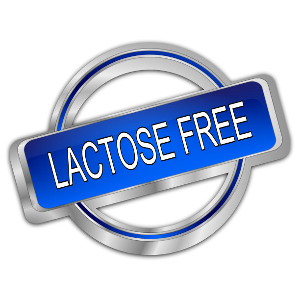 乳糖免费按钮- 3D插图图片下载