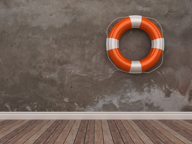 生命带在空房间- 3D渲染图片下载