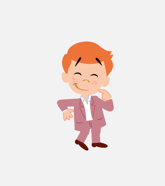 商人在时尚休闲风格与滑稽的表情。图片下载