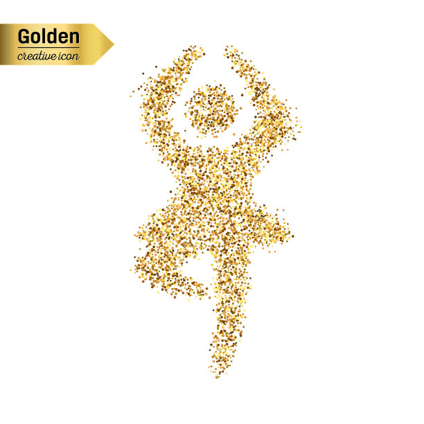 金色闪光矢量图标图片下载