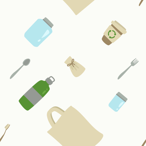 零浪费无缝矢量模式图片下载