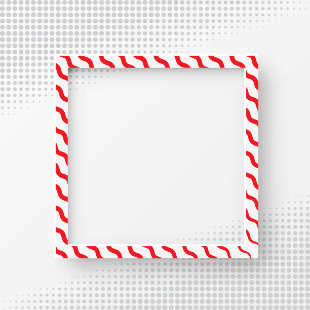 3d矢量现实的正方形框架图片下载