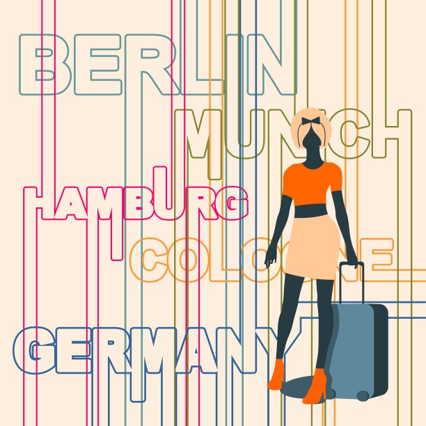 德国主要城市。图片下载