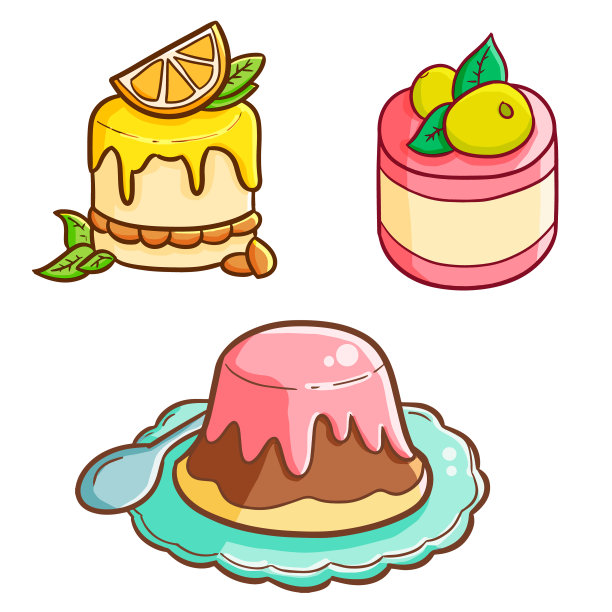 可爱的布丁集图片下载
