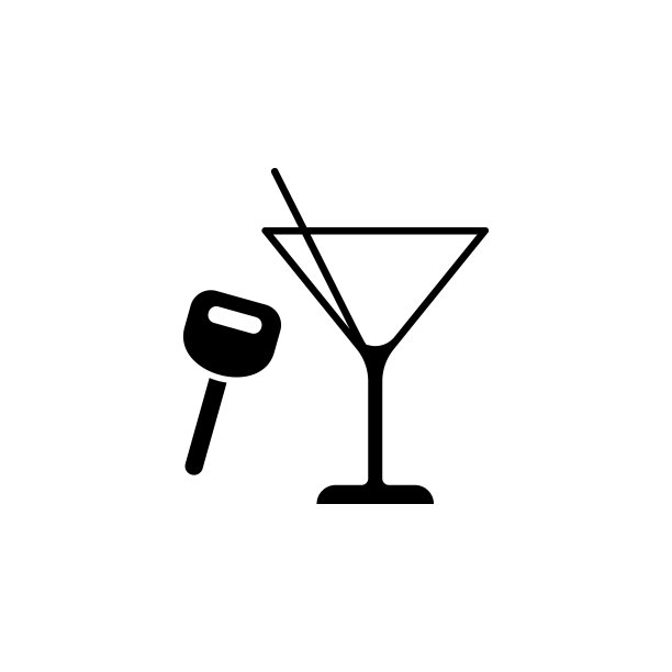 关键的鸡尾酒图标。用户界面和用户体验，网站或移动应用程序通用设置图标的简单符号向量图片下载