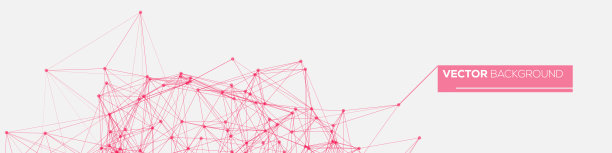神经网络的概念。使用链接连接的单元格。高技术的过程。摘要向量背景图片下载