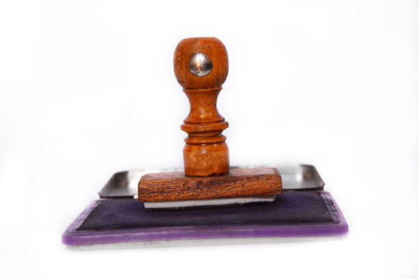 白色背景上的橡皮图章图片下载