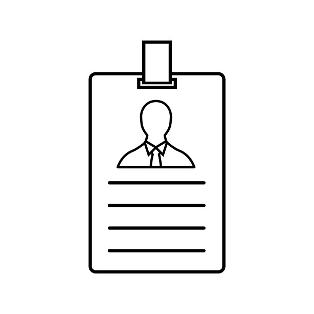 徽章线条图标简单线条图片下载