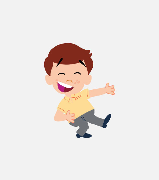 潇洒休闲的商人一边笑一边教他左边的东西。图片下载