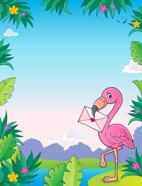 火烈鸟与情书主题3图片下载