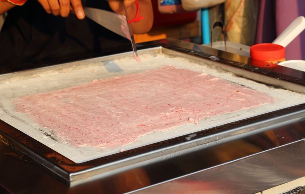 炒冰淇淋卷甜点图片下载