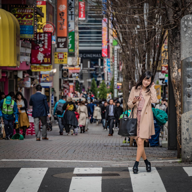 东京都市女孩(街头摄影)图片下载