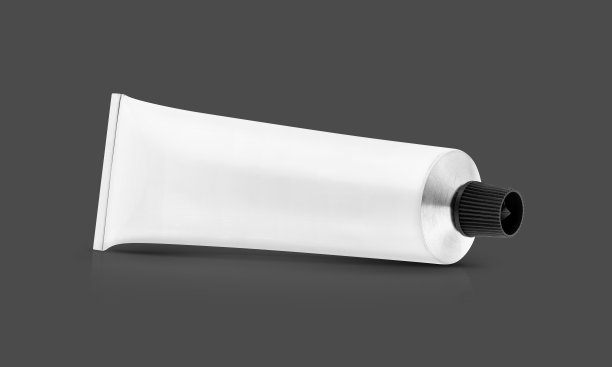 空白包装白色牙膏或化妆品膏霜管图片下载