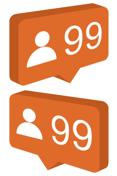 社交媒体图标，向量图片下载