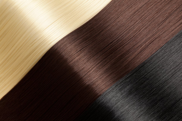 豪华有光泽的头发的特写图片下载