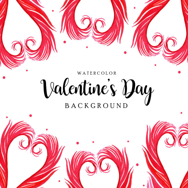 水彩情人花背景图片下载